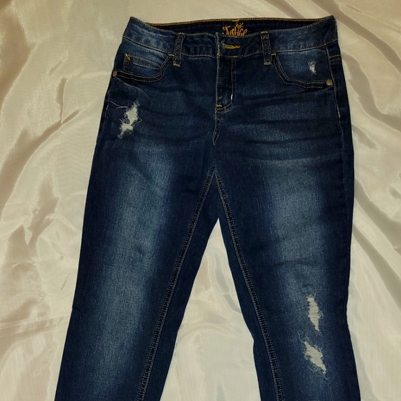 Justice dark wash size 12 denim jeans - Picture 1 of 2